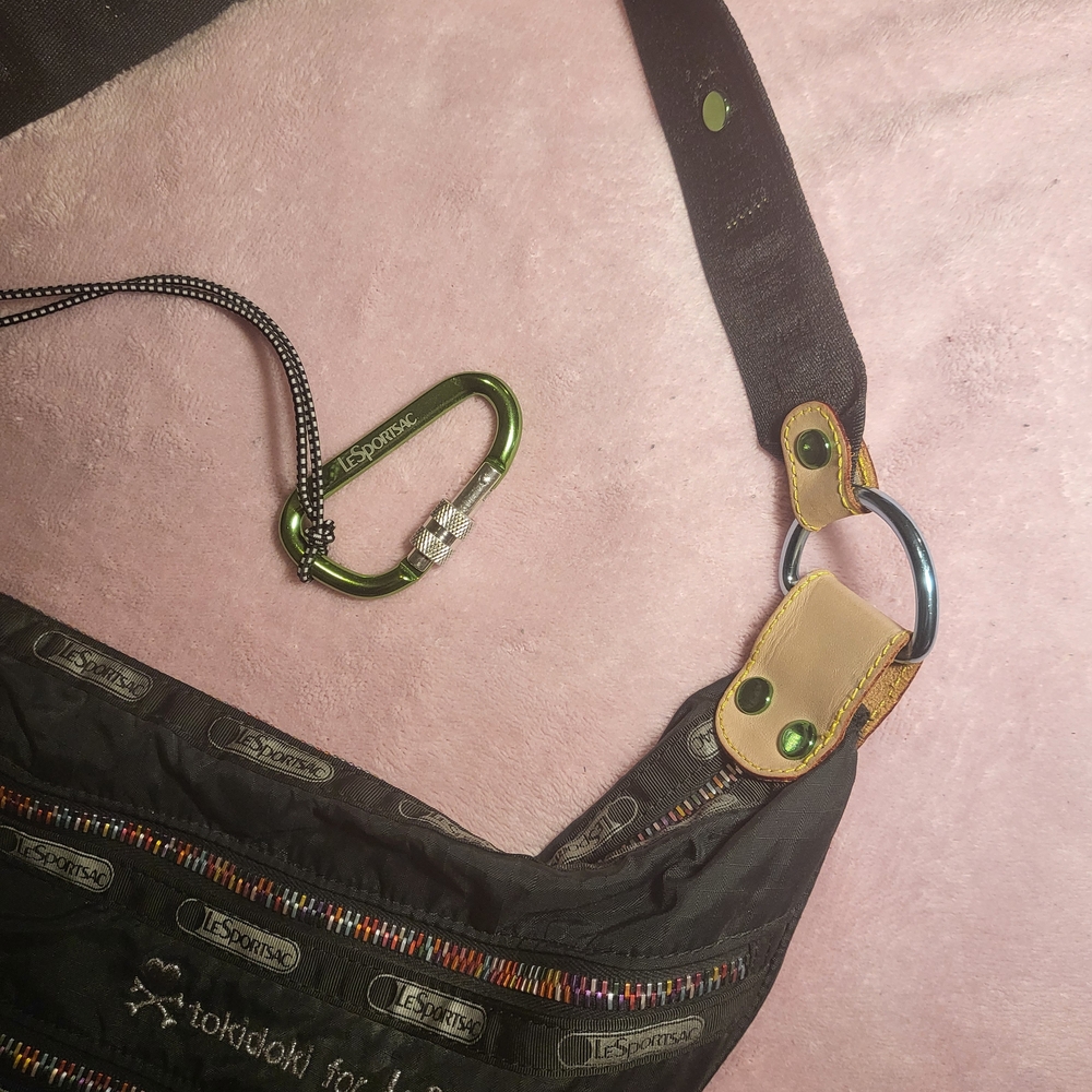LeSportsac x Tokidoki Black Hobo Bag - Picture 3 of 11